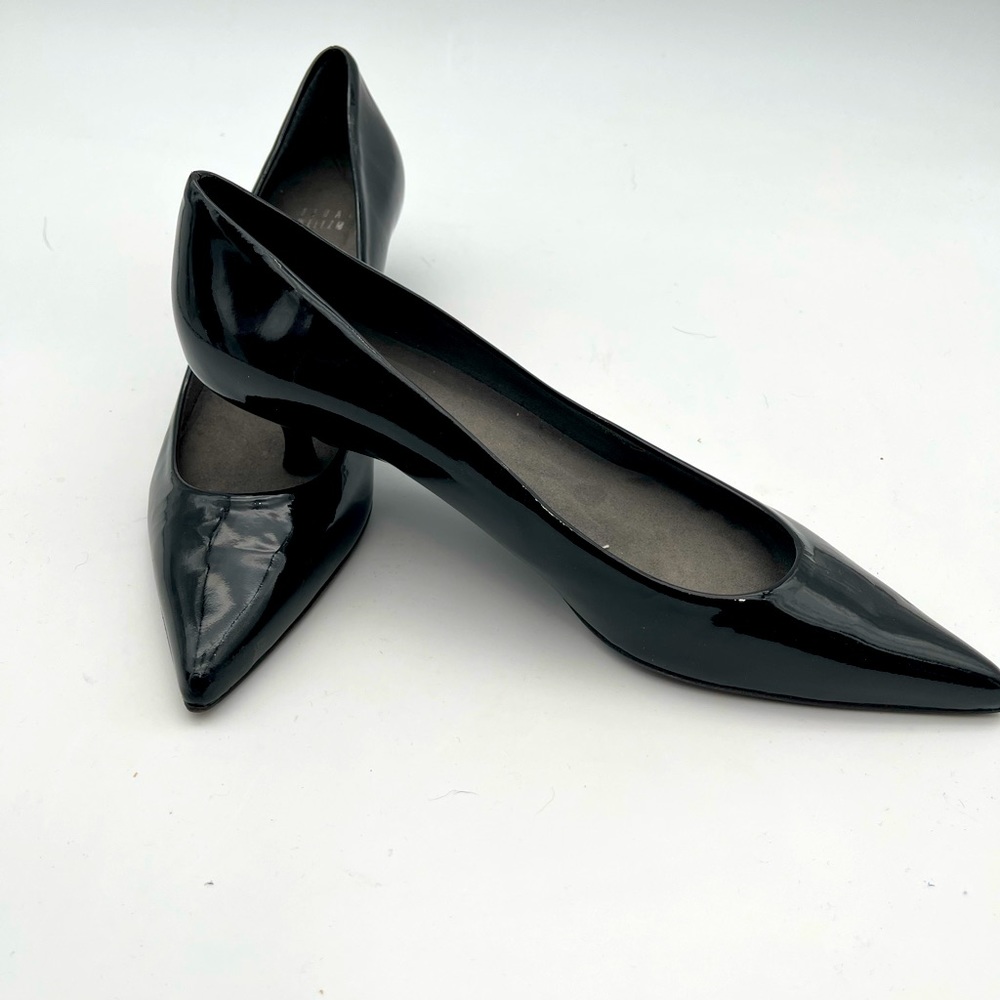 Stuart Weitzman Glossy Black Heels